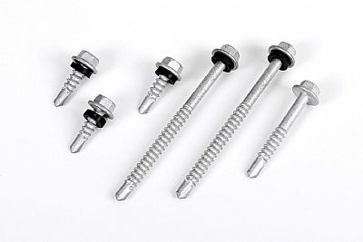 Hex flange head self drilling screw